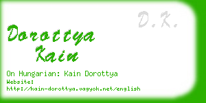 dorottya kain business card